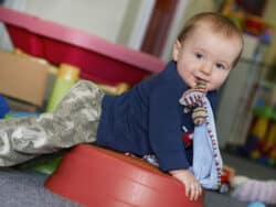 Baby in Teenies Room at Juniors Day Nursery