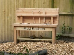 Mud kitchen at Juniors Day Nursery